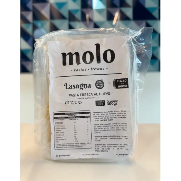 Lasagna sin T.A.C.C. Molo