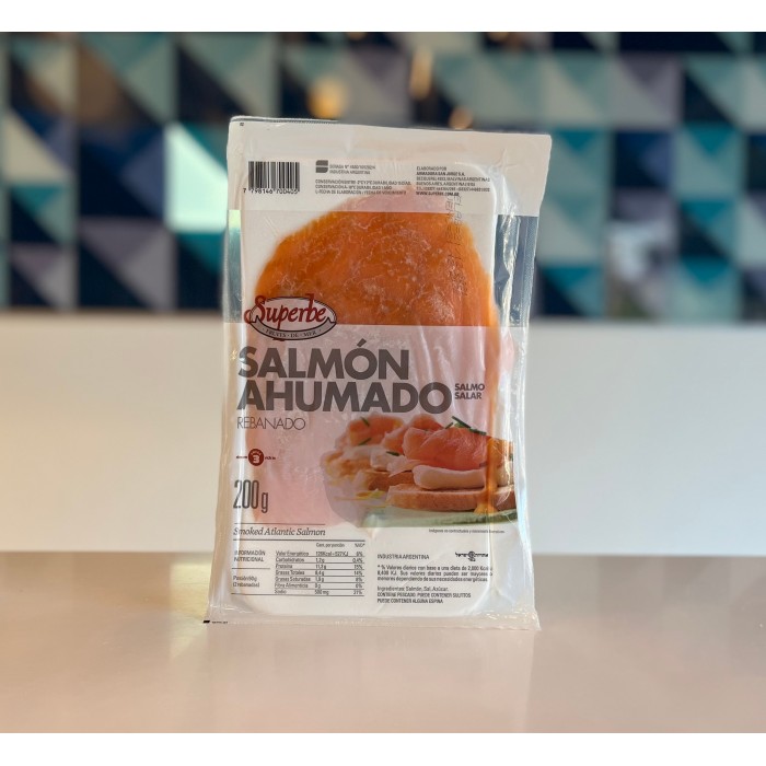 Salmón ahumado en fetas x 200 gramos